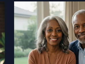 A couple reviewing their investment options together